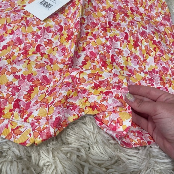 Hale Bob Pink and Yellow High Waist Women Shorts - Picture 8 of 8